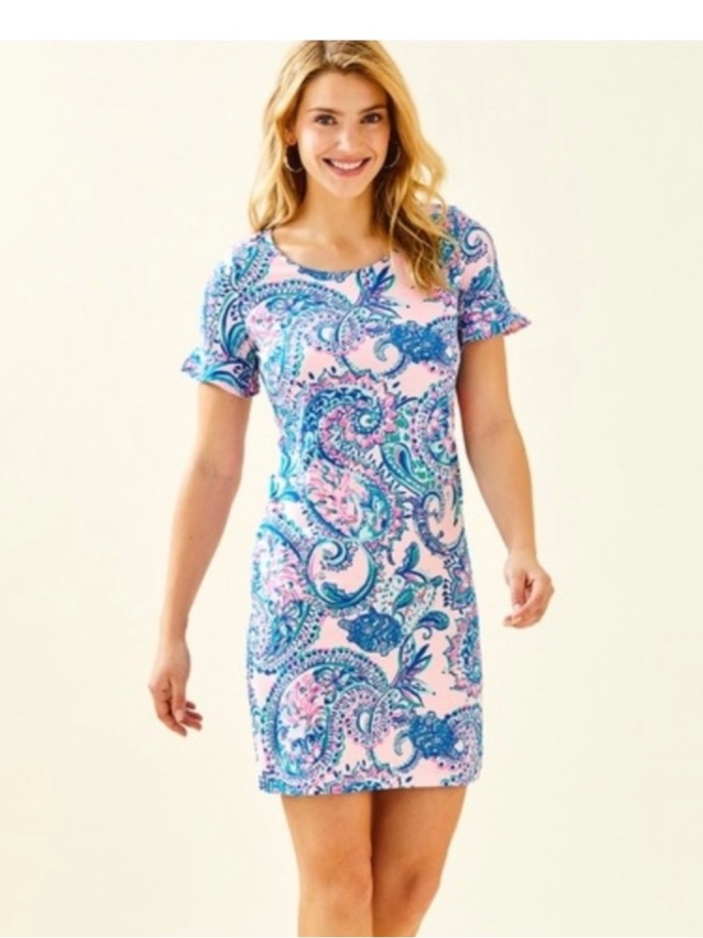 Lilly Pulitzer Mellorie Tangerine Dreams Colorful Paisley Dress Size Medium